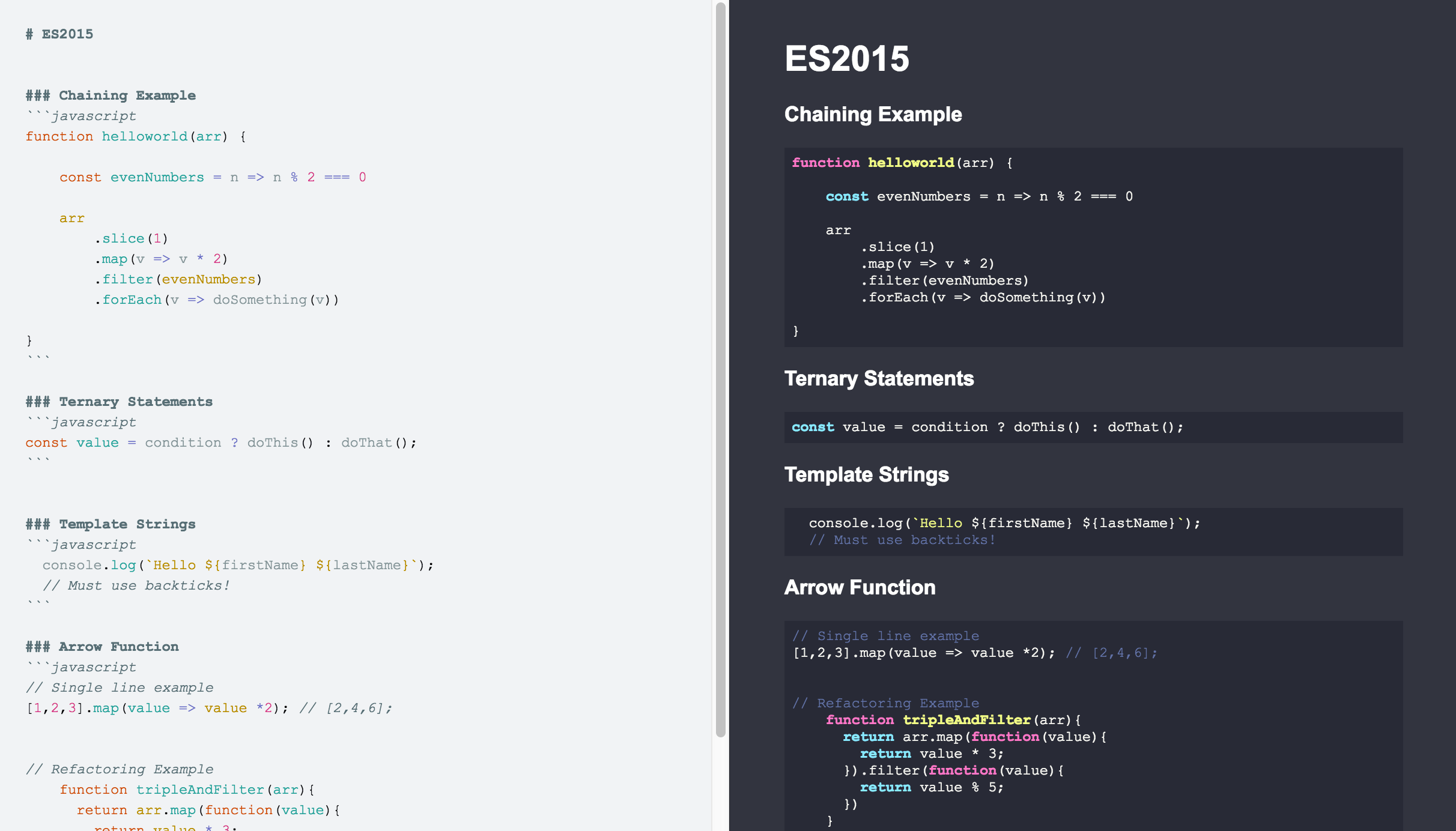 Markdown Notes